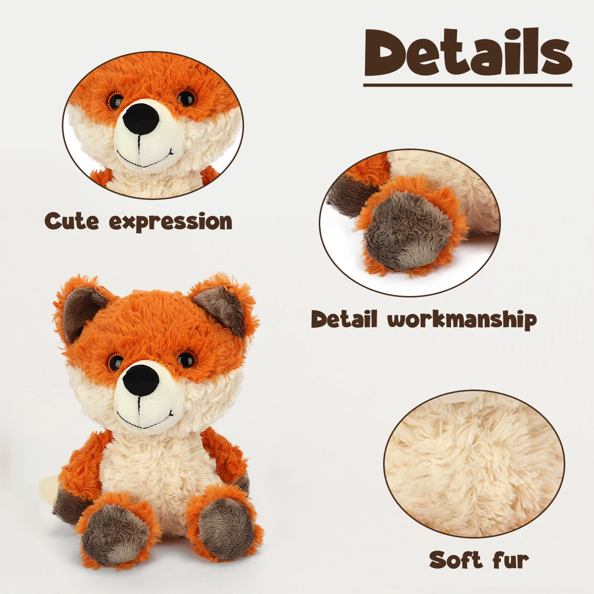 30 سنتيمتر رقيق الثعلب أفخم محشوة الحيوان ديكور غرفة نوم رفيق القلق الإغاثة عيد ميلاد هدية الكريسماس لصبي الفتيات #2