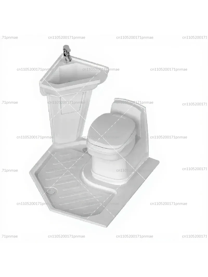 RV Shower Pan Hidden Shower Tray Non-Slip Bathroom Floor Base for Camper Van Motorhome