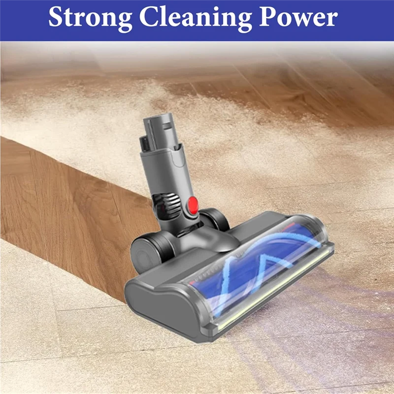 Top Deals Vacuum Head Replacement Parts For Dyson V6 DC58 DC59 DC62 DC74, Direct Drive Cleaner Head With Green LED Light