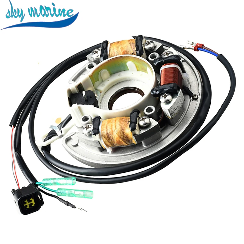 66T-85560-00 Base Assy (W/lighting Coil) For Yamaha Outboard 40hp 40X E40X 1998-2017 Topteng Magneto Generator Stator ，66T-85560