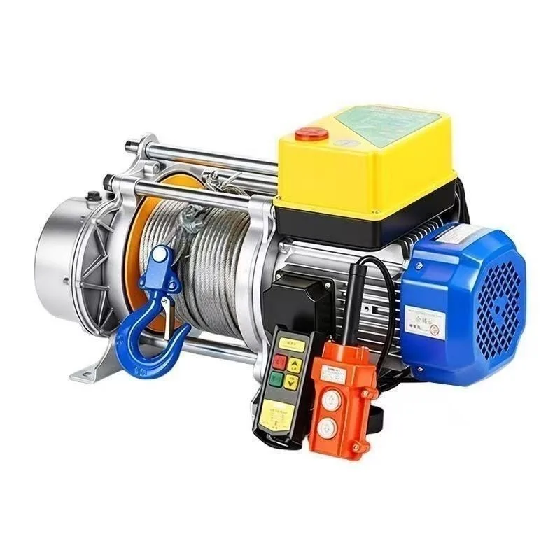 ton 2 ton 3 ton wireless remote control crane winch pull cable household 220v hoist 380v electric hoist