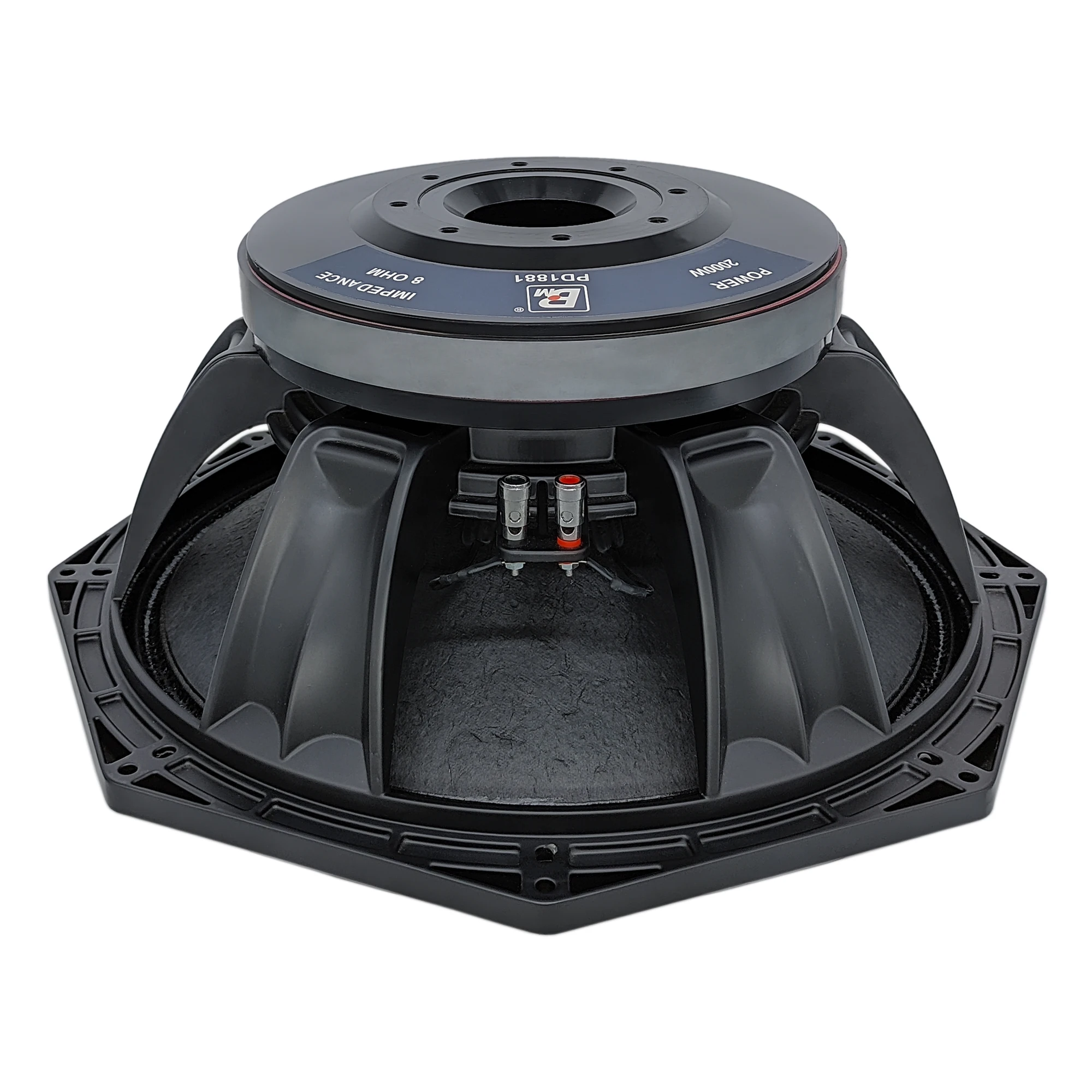2Pcs PD1881 Professional PA Woofer, 18 Inch, 280mm Ferrite Magnet, 5 Inch (125mm) Voice Coil, Aluminum Shell Metal Diaphragm