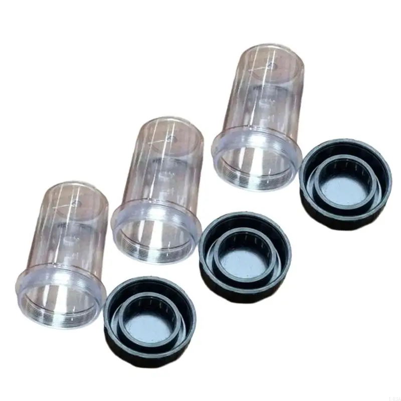 L43A 1/3/5pcs RMS Thread Biological Microscope Objective Lens Protective Case