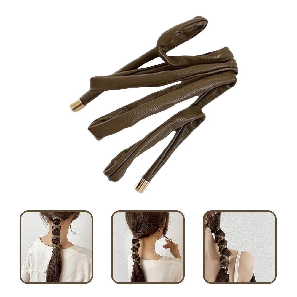 3 قطعة ربطة شعر ذيل حصان ديكور الفرقة بولي Hair هيرباند الشريط سيدة الزفاف سلك الطفل أنيق دائم رقيقة أسلاك الفولاذ آمنة بشكل مريح
