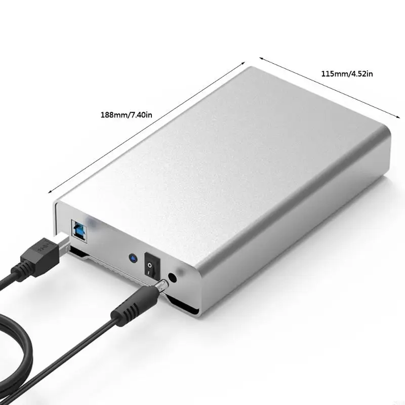 20CB Blueendless 3,5 -дюймовый USB Тип C в USB A/Type C HDD Box 3.5 Hard Disk