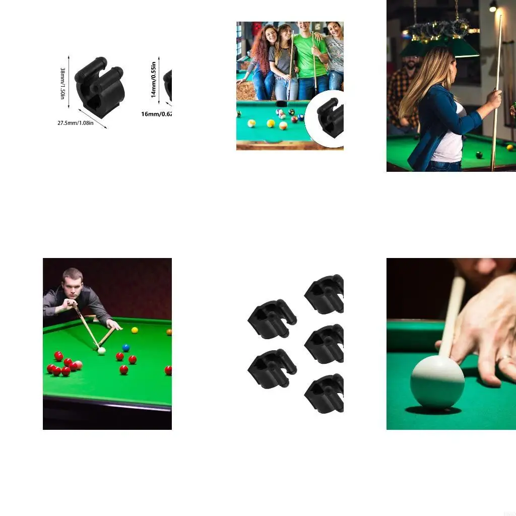 

5pcs Портативный рыболовный стержень Клип -клуб клуб рыбацкий шест для хранения стойки бассейн