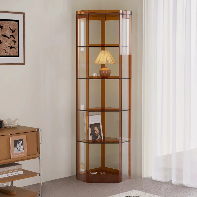 Living Room Display Cabinet Premium Triangle Storage American Bookcase Magazine