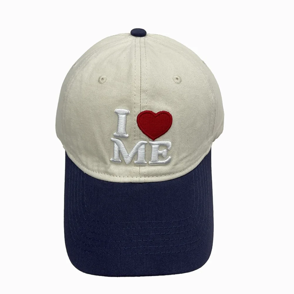 

Casual Embroidered Embroidery Baseball Cap Heart Peaked Cap Letter Baseball Hat Cotton Sunscreen Hat Sun Hat Outdoor