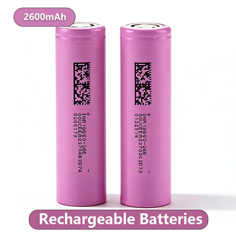

3.7V 2600Mah 18650 Rechargeable Battery-Long Battery Life Suitable for Strong Light Flashlight/Drone/Tools Lithium Battery