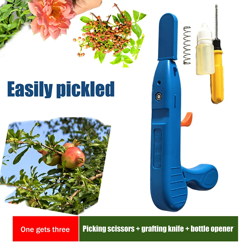 

1Set Multifunctional Picking Trimmer Farm Orchard Picking Scissors Vegetable Fruit Pepper Picking Gardening Tools