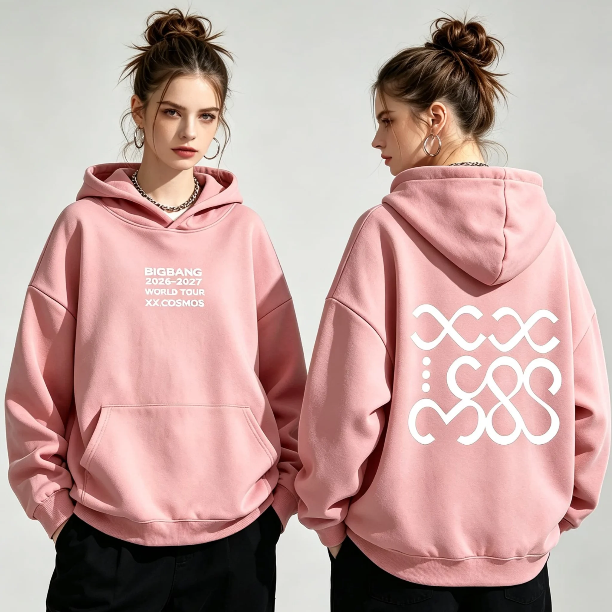BIGBANG 2026-2027 WORLD TOUR XX: COSMOS Hoodie Kpop Concert Fan Merch Long Sleeve Loose Unisex Streetwear Pullover Men Women top