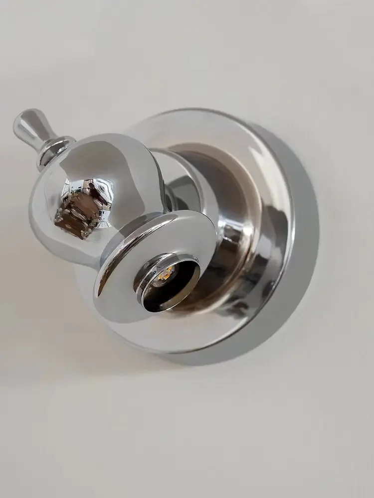 Vintage estilo medieval mini lâmpada de parede, lâmpada sala, prata e branco