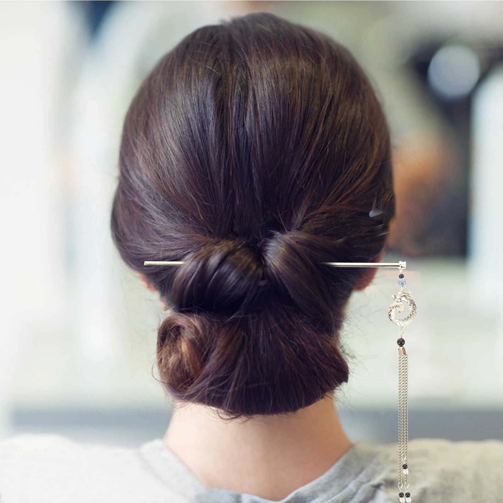 

Dragon Tassel Hairpin Vintage Accessories for Women Hanfu Buns Styling Long Durable Wedding Cosplay Parties Hair