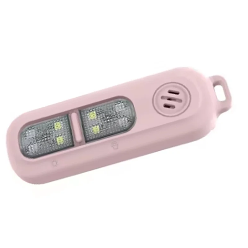Safety Alarm Keychain 130Db For Women USB Rechargeable Protection Emergency LED Light Alarm For Night Running Outdoor-Y47A