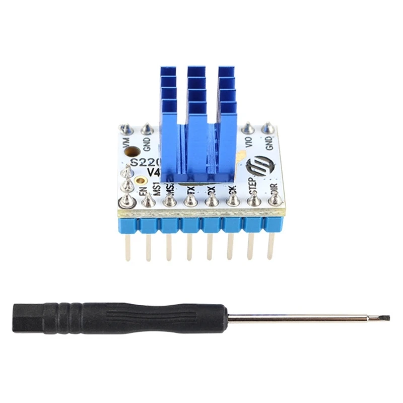 1Set TMC2209 V4.0 Stepper Motor Driver for 3D Printer with Heatsink Microsteps Current 2.8APeak for Reprap Ramps1.4MKS