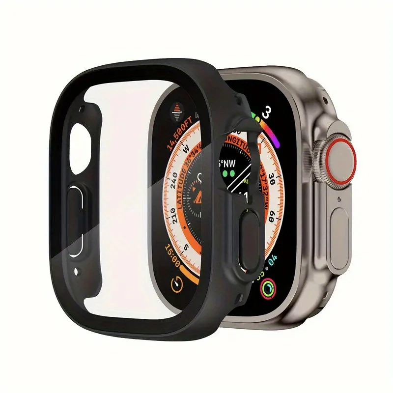 

Защитное стекло для экрана Apple Watch Series 9, чехол для Apple Watch Ultra 49 мм, защитная пленка для экрана Apple Watch, накладки на циферблат для Apple Watch.