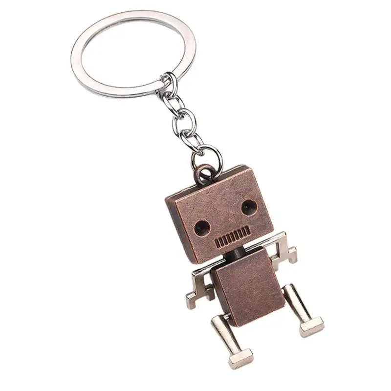 Movable Robot Key Ring Metal Robot Key Ring Creative Hands And Feet Movable Stylish Flexible Metal Movable Decoration For