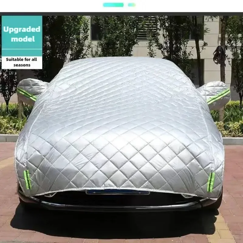 

Car Cover Against Hail Outdoor Full Cover Rain Sun UV Protection Universal Cotton Suitable For Various Adverse Weather Condition