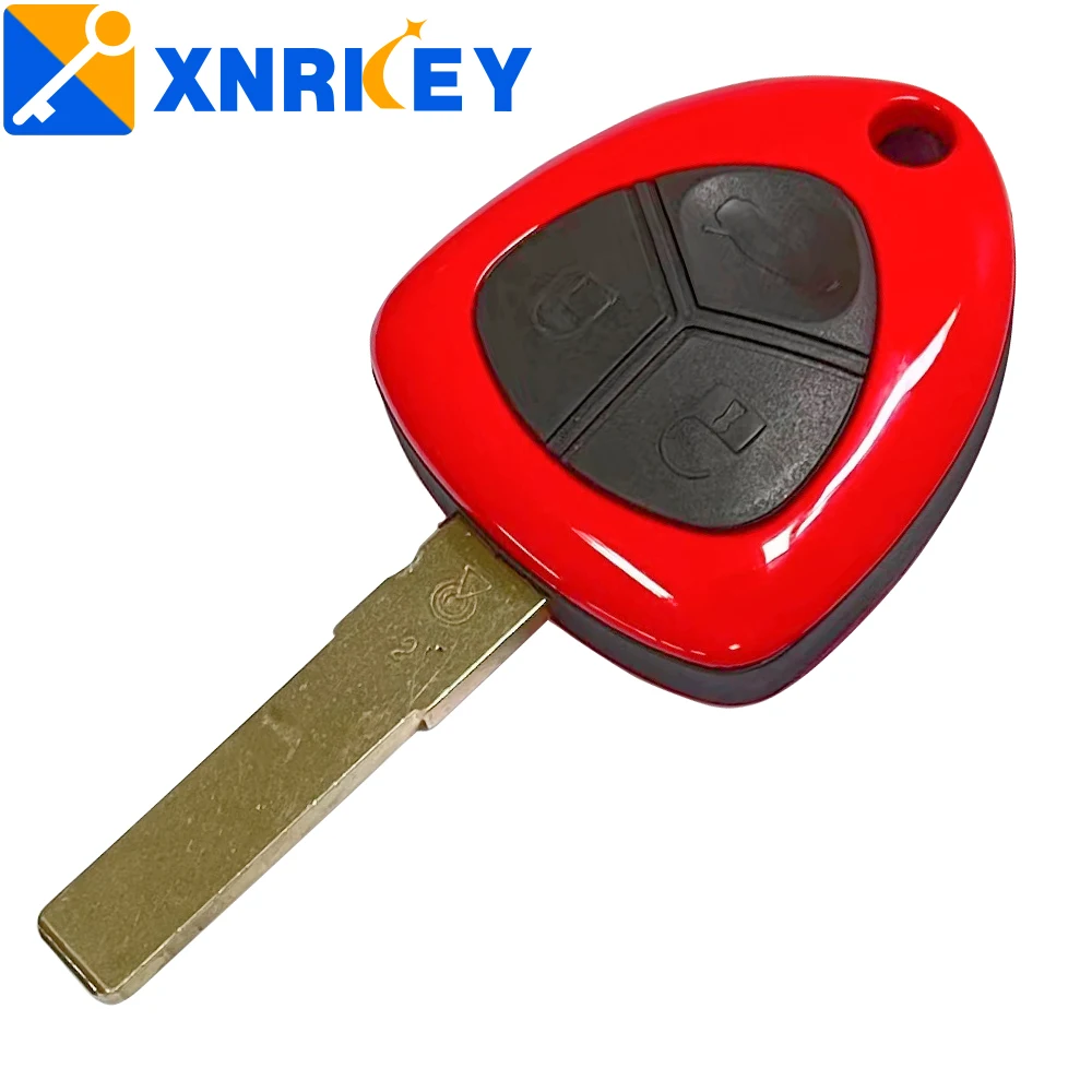 

XNRKEY 3 Buttons FOB for Ferrari 458 Italia California 599 GTB 2007-2014 Remote Car Key Shell SIP22 Blade NO LOGO