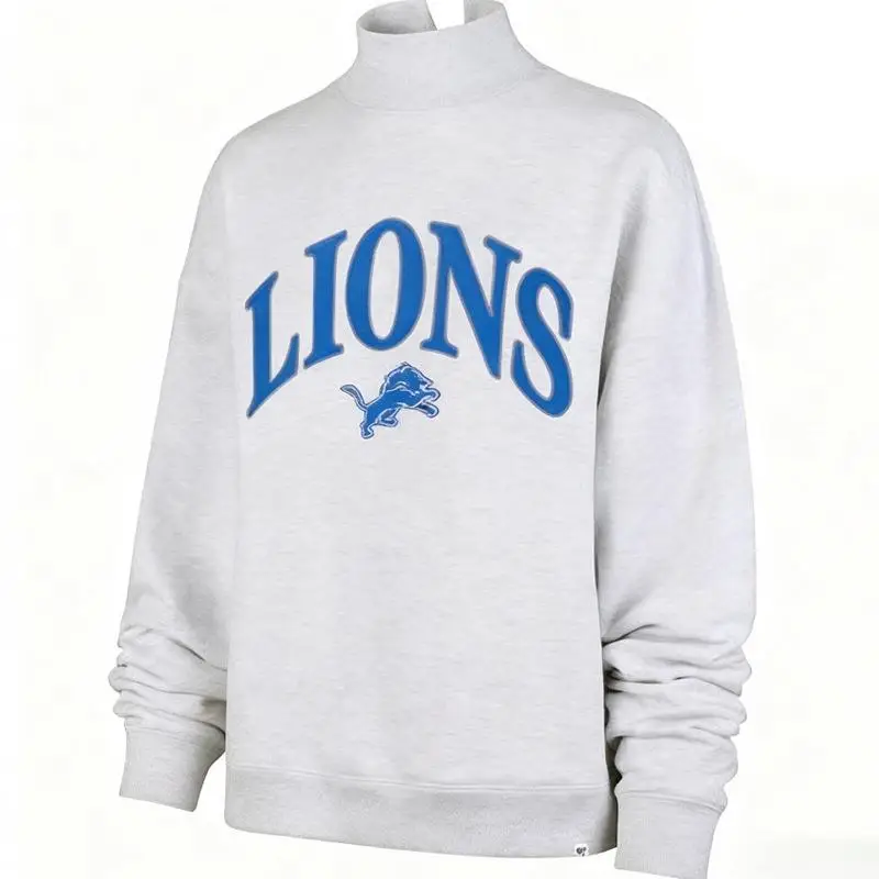 Sweat-shirt brodé à col haut pour homme, vêtement de sport confortable et respirant, nouvelle collection automne 2025