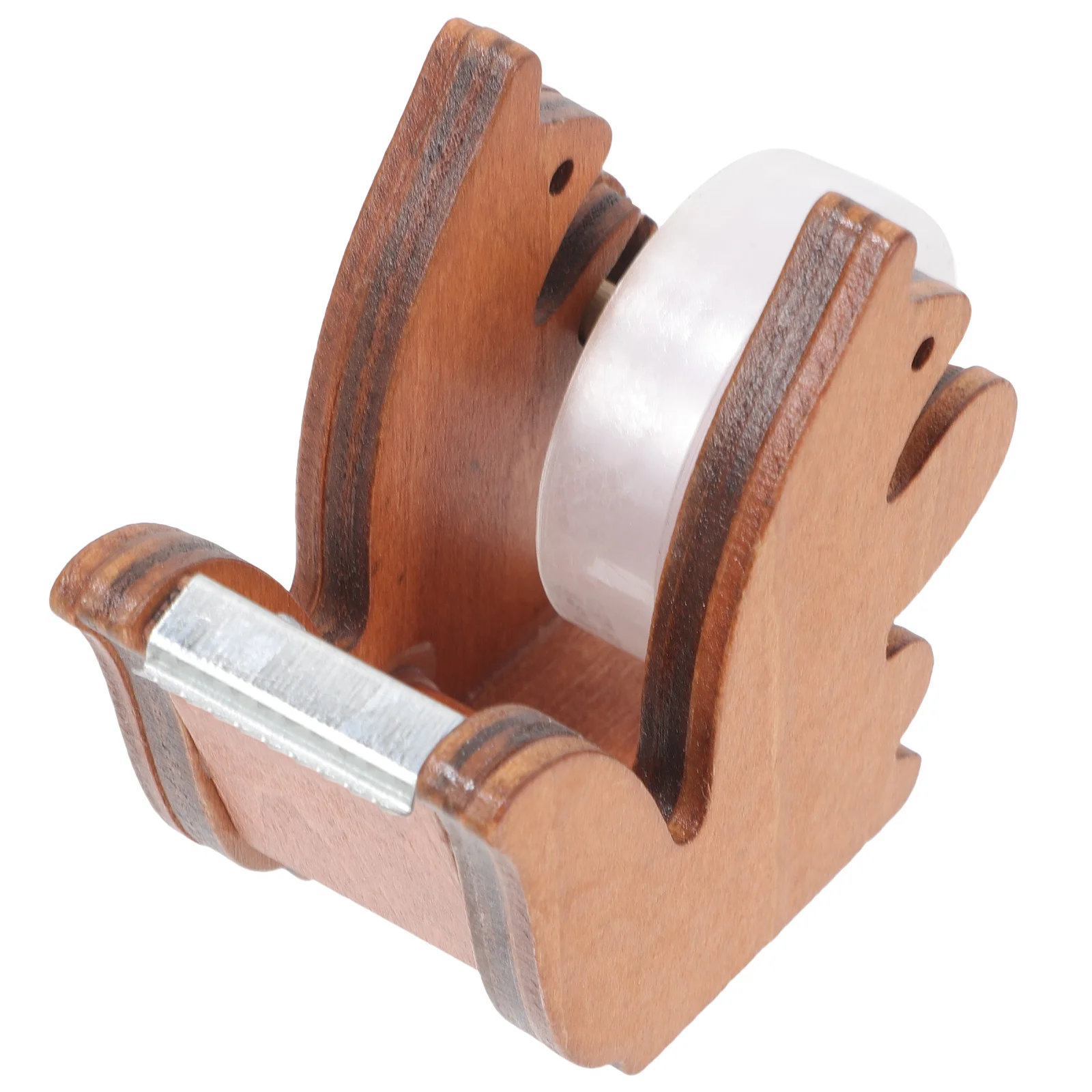 Tragbare Kawaii Eichhörnchen Band Spender Desktop Halter Holz Tier Design Büro Liefert Verpackung Band Spender Schreibwaren