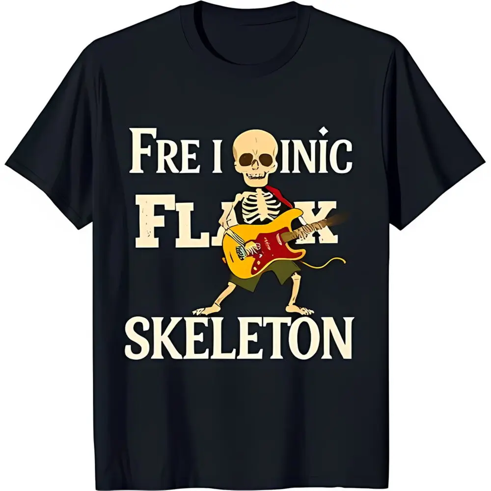 

Freaky Iconic Skeleton T-Shirt Black Tee with Design