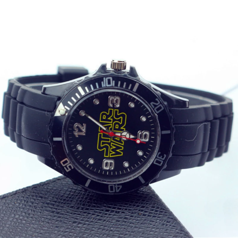 Star Wars Kids Watches Anime Darth Vader Silicone Quartz Watch Children School Exam Watches Boys Girl WristWatch Clock Gifts