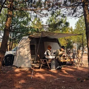 Naturehike Side Tent for Car, Outdoor Travel, 150D, Polyester, Oxford, Double Purpose, Ventosa, Camp, Walks, 2 People, Roof 10 MAIN SALES CARCA FOR CAR - №8