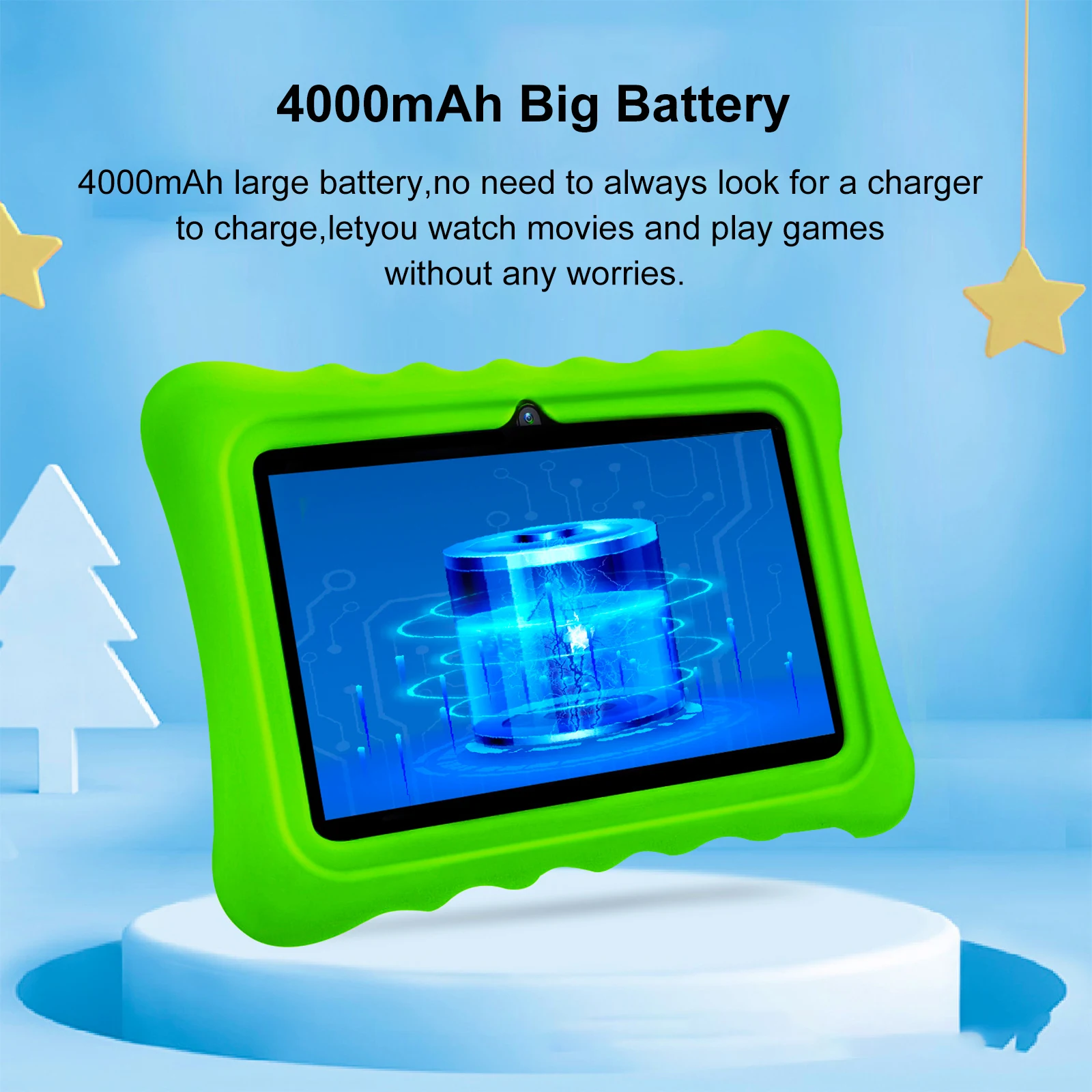 Nueva versión mini tableta para niños de 7 pulgadas con 4 GB de RAM, 128 GB de ROM, dibujo y aprendizaje, 5G Wifi Android 13,0, tableta PC de 4000 mAh