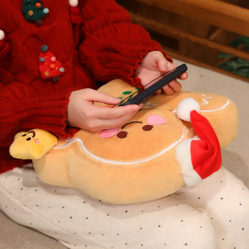 ستار ويش الزنجبيل رجل أفخم Kawaii الحلو دمية عيد الميلاد البسكويت لعبة جميلة وسادة وسادة لينة هدية للأطفال صديق