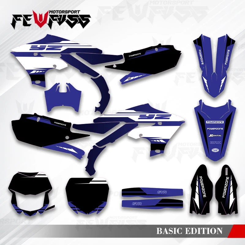 

Fewfuss Graphics Decals Stickers Motorcycle Background Custom For Yamaha 19-23 YZF250 18-22YZF450 19-22 WRF450 20-23 WRF250 002