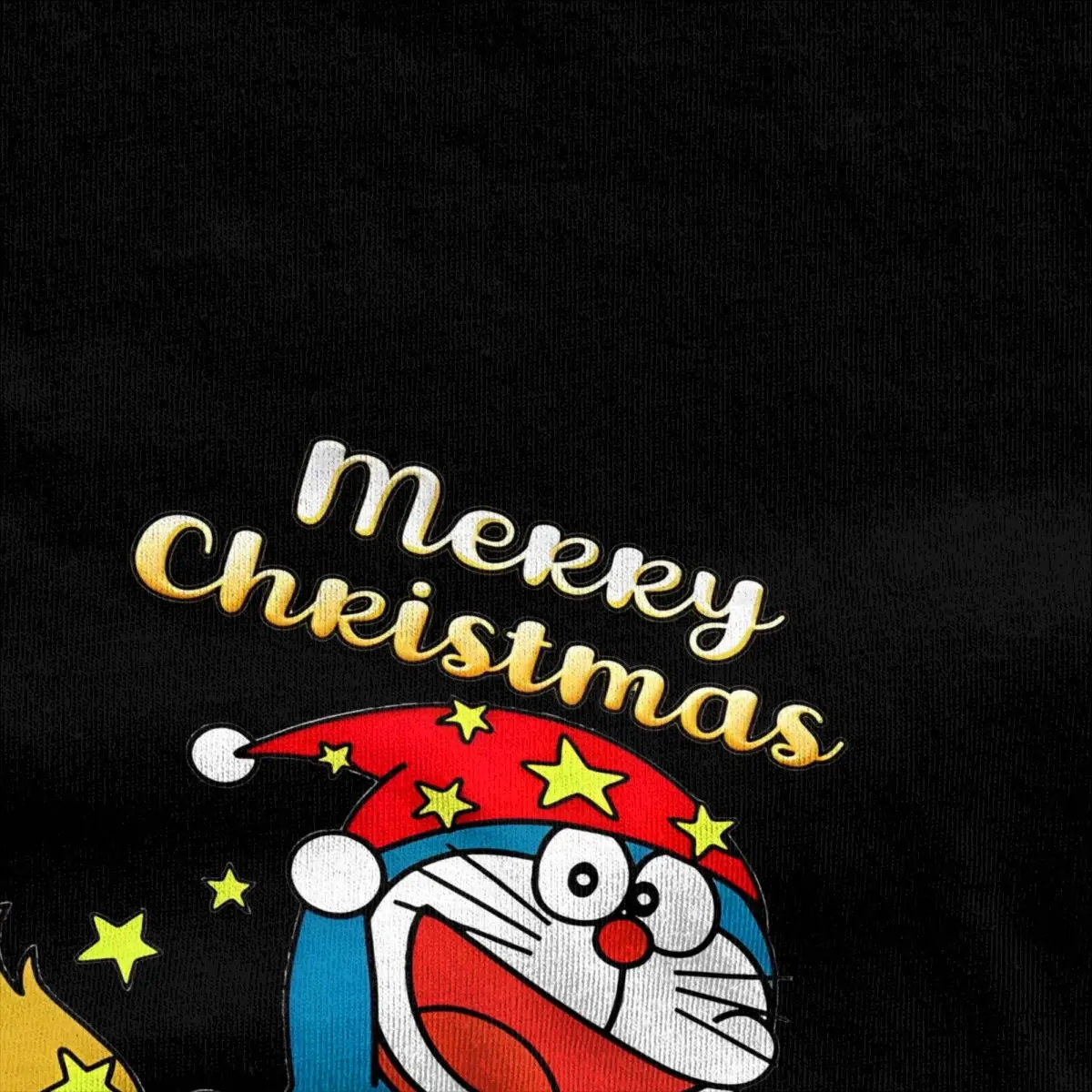 Merry Christmas D-Doraemon Cat 100% Cotton T Shirts Trending Tshirt for Men Beach Y2K Fun Design Short Sleeve Tees