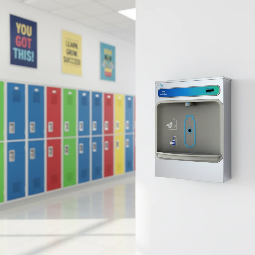 Wall Mounted Outdoor Stainless Steel Electric Water Dispenser Cooler with Bottle Filling Station Drinking Machine view 6