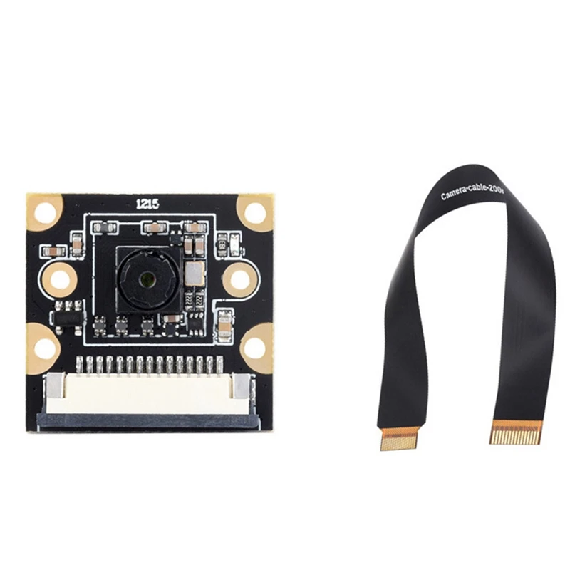 IMX219 8MP Camera Module For Raspberry Pi 5 120° With MIPI-CSI 20CM Soft Cable Pi5-IMX219-77 Easy Install Easy To Use