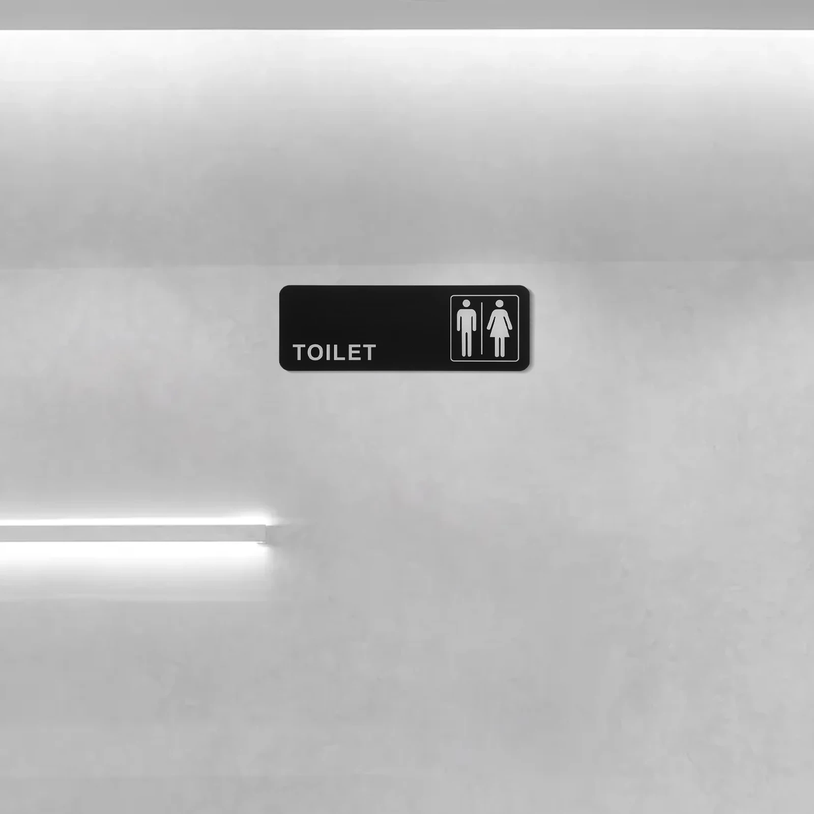 

2Pcs Toilet Sign Creative Acrylic Restroom Door Plaques Men Women Business Home Bathroom