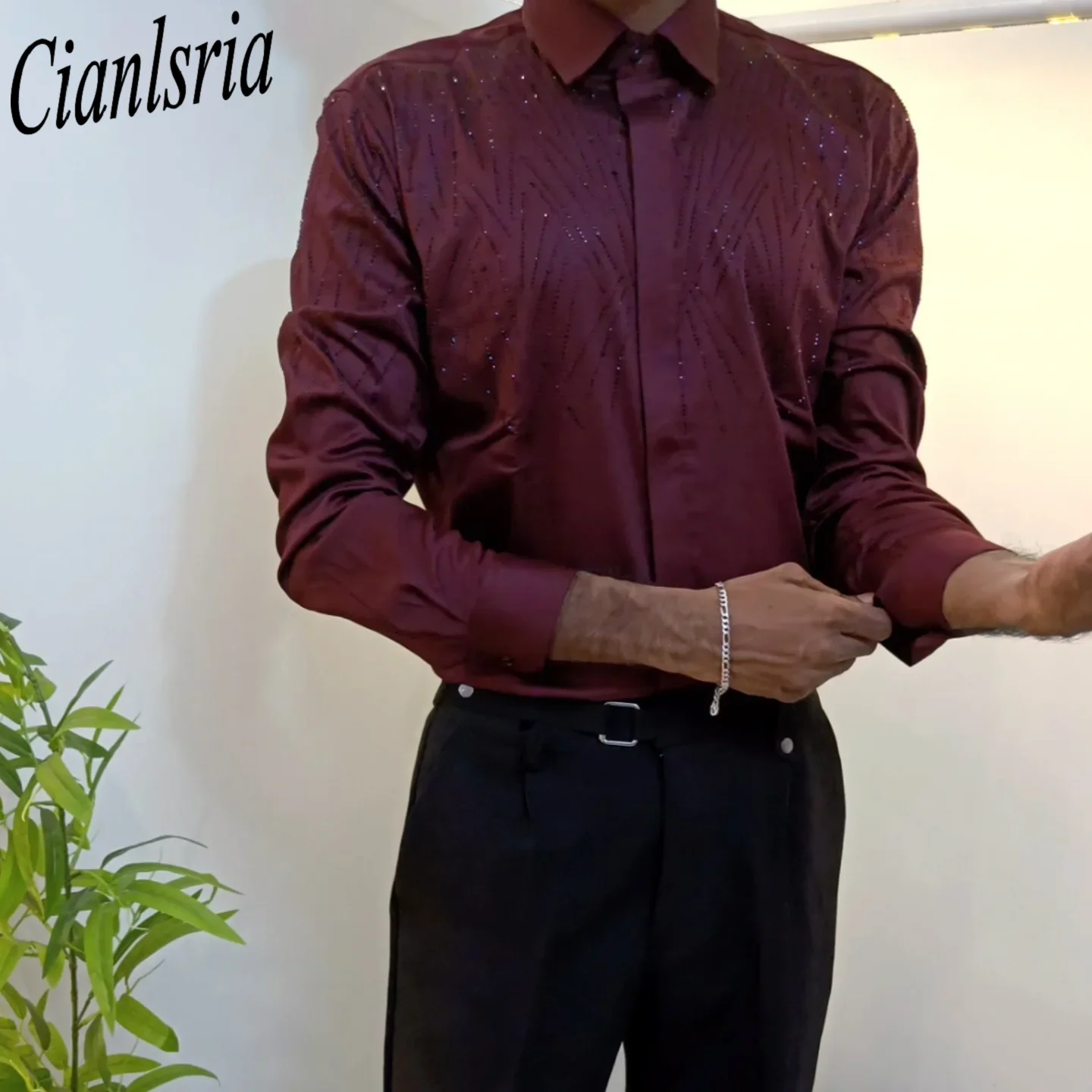 camisa-de-vestir-formal-de-lujo-para-hombre-con-placket-oculto-y-pedreria-de-manga-larga-con-pedreria-termoadhesiva-radiant-line-para-bodas-y-fiestas