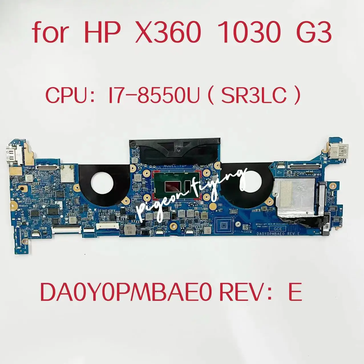 DA0Y0PMBAE0 Mainboard For HP Elitebook X360 1030 G3 Laptop Motherboard CPU:I7-8550U SR3LC RAM:8G/16G DDR4 L31865-601 L31865-001