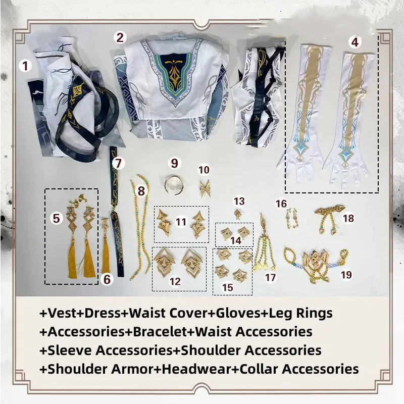 Trajes de protagonista CyGame Love and Deepspace Zayne, disfraz de Cosplay Mc, peluca Hanfu de estilo chino, traje de Festival tradicional para mujer