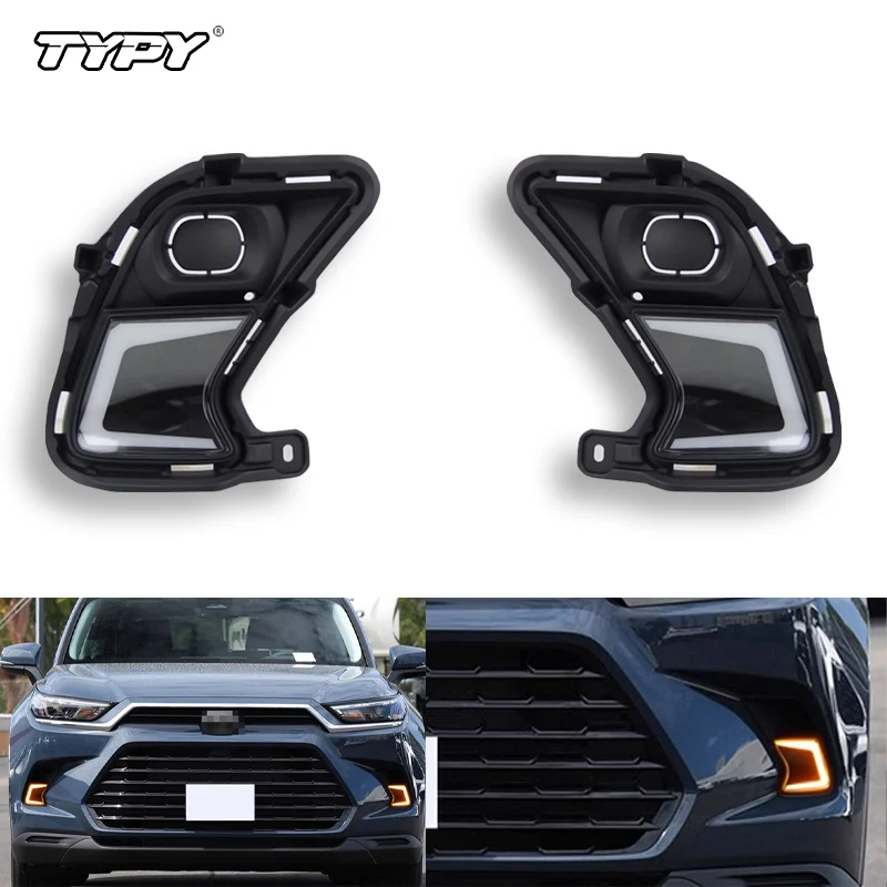 

TYPY для Toyota Grand Highlander 2024 2025 автомобильные аксессуары динамические DRL дневные ходовые огни светодиодные замены 2 шт.