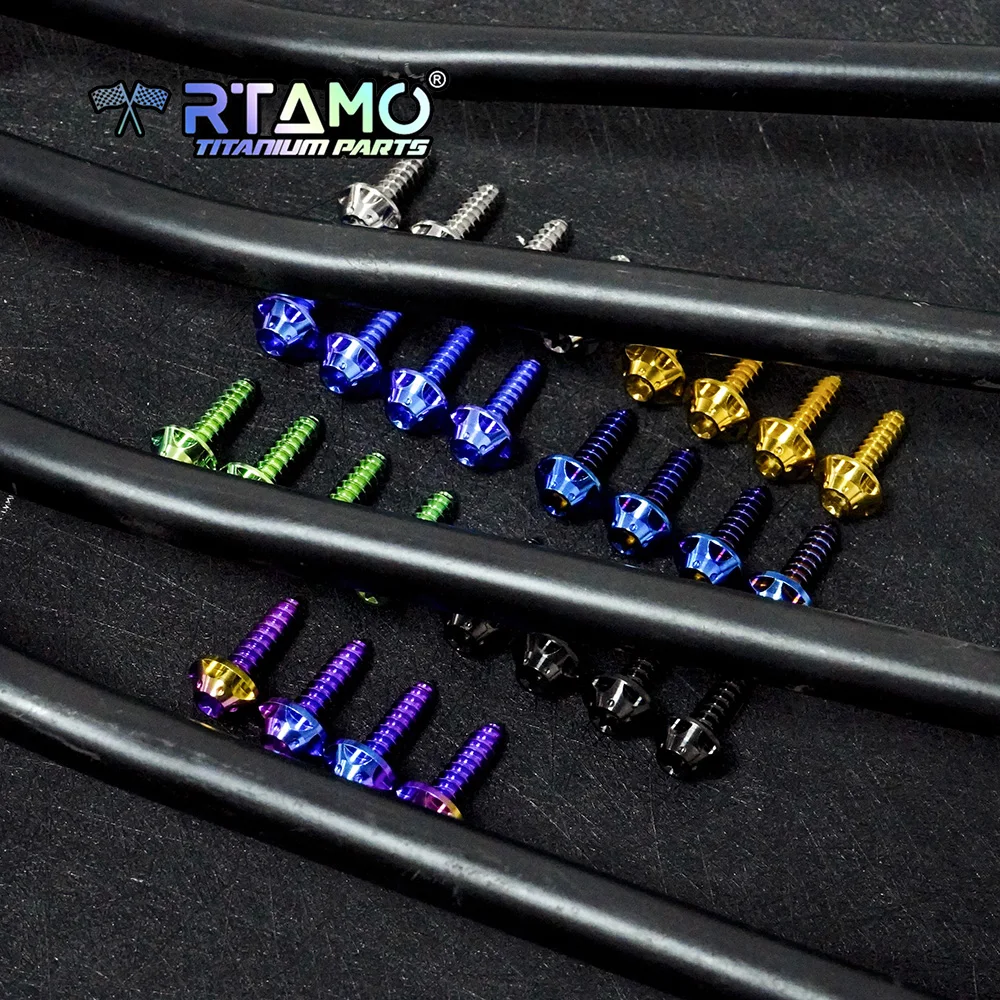 RTAMO Titanium Alloy Bolt Luggage Bracket Screw M5X25 Fit for Vespa Sprint150 Primavera150 GTS300 GTV300 Front Foot Legshie Rack