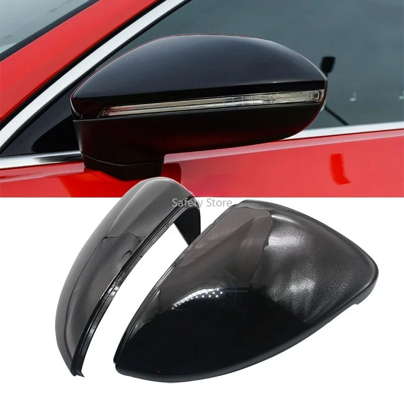 Un par adecuado para Volkswagen High 7 Bora Lingdu New Passat Sagitar Lavida carcasa de espejo retrovisor negro