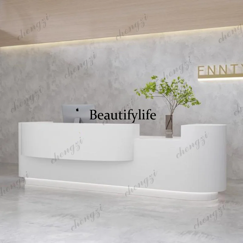 Black Aesthetic R Eception Desksdesign Organizers Executive Reception Desks Hotel Welcome Comptoire Accueil Commercial Furniture
