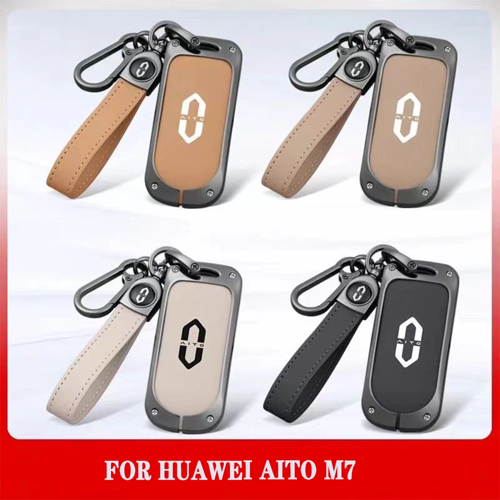 For HUAWEI AITO M5 M7  2024 Car Remote Key Case Cover Key case Zinc Alloy key case Car Key Cover Protection Accessories