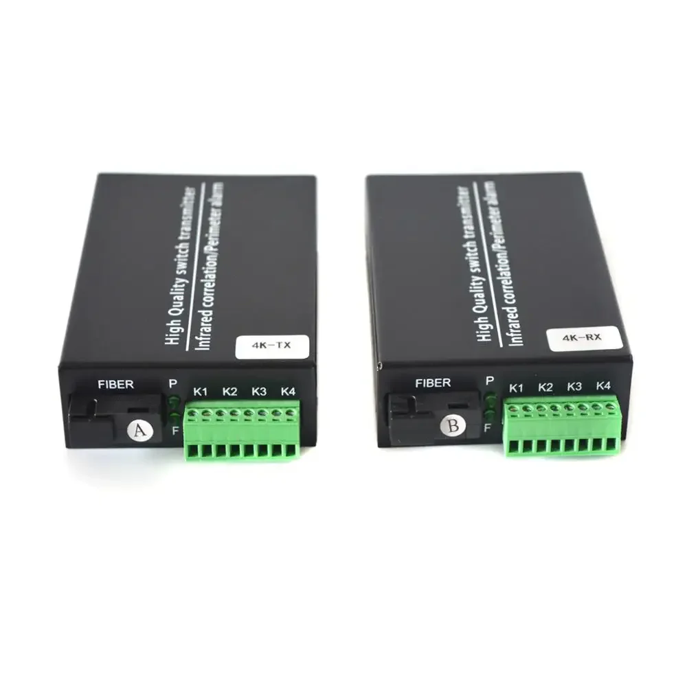 Dry Contact Closure To Fiber Optic Transmitter Receiver Converter Extender Repeater Data remote control for Door Entry Access