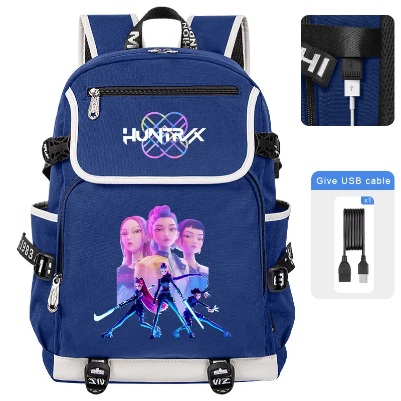 Kpop Demon Hunters Backpack for Girl Boy Student Teenager Rucksack Women Casual School Bags Travel Mochila