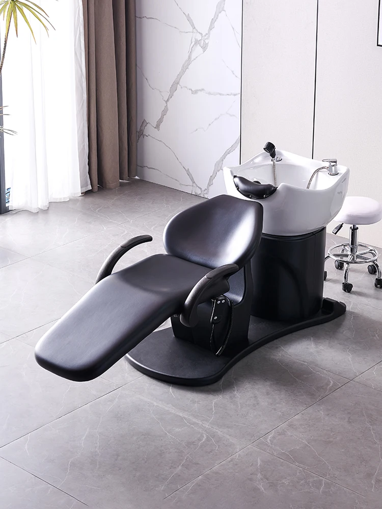 Barber Shop Multifunctional Lying Half Electric Lifting Beauty Hair Care Flushing Shampoo Chair