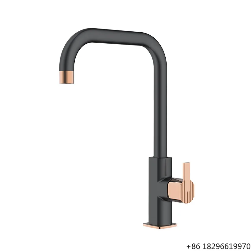 

360 Rotating Contemporary Ceramic Stainless Steel Kitchen Faucet Tap for Home