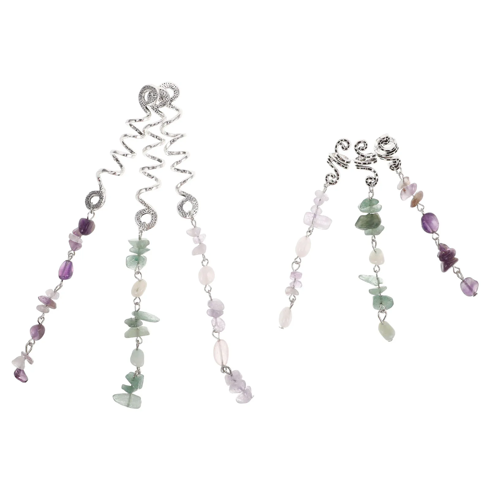 

6 Pcs Hair Rope Set Accessories Women Dreadlock Ties Boho Beads Decorations Braid Jewelry Hair Care Styling