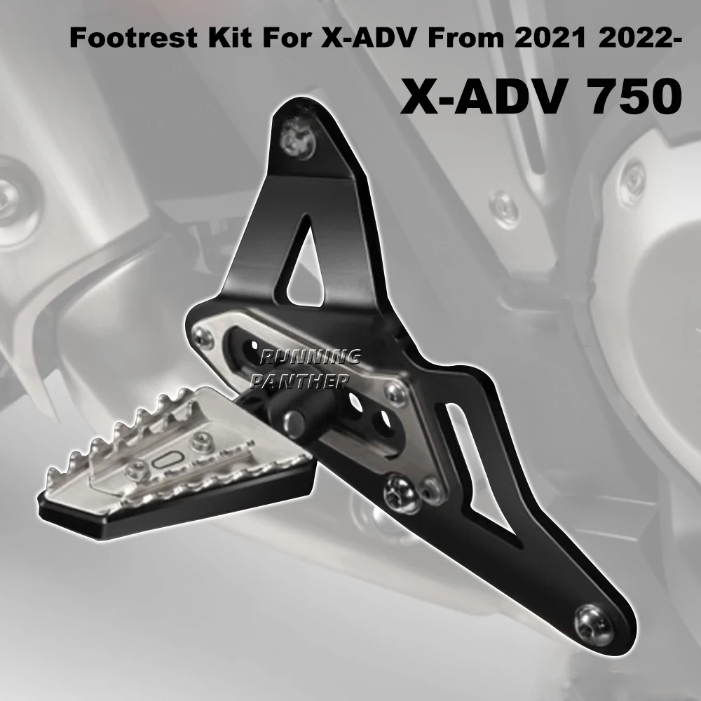 

For Honda XADV X-ADV 750 Xadv750 X-ADV750 2021 2022 Motorcycle Passenger Rear Folding Footrests Foot Pegs Pedal Pads Stand Kit