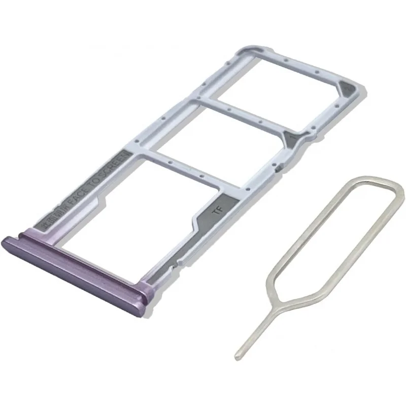 

DUAL SIM Card Slot Tray Holder Replacement for Redmi 9 (Purple)